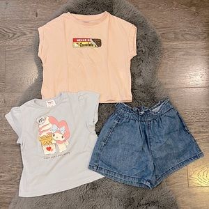 Shirts & a short sz.4